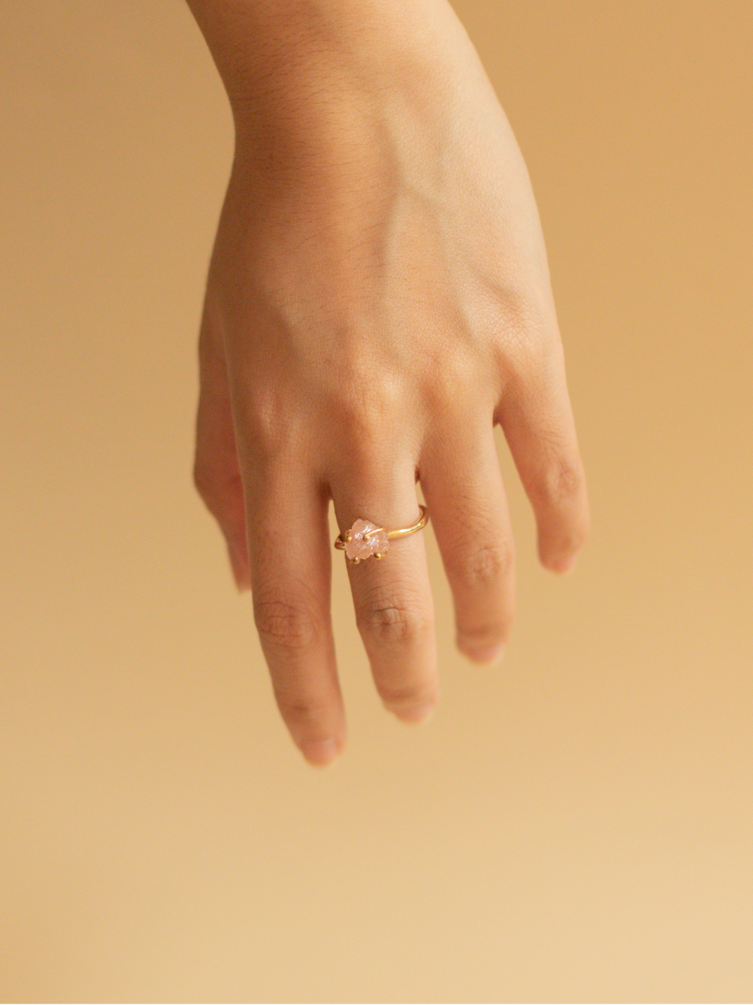 Bumi Ring - Grosse Strawberry Quartz