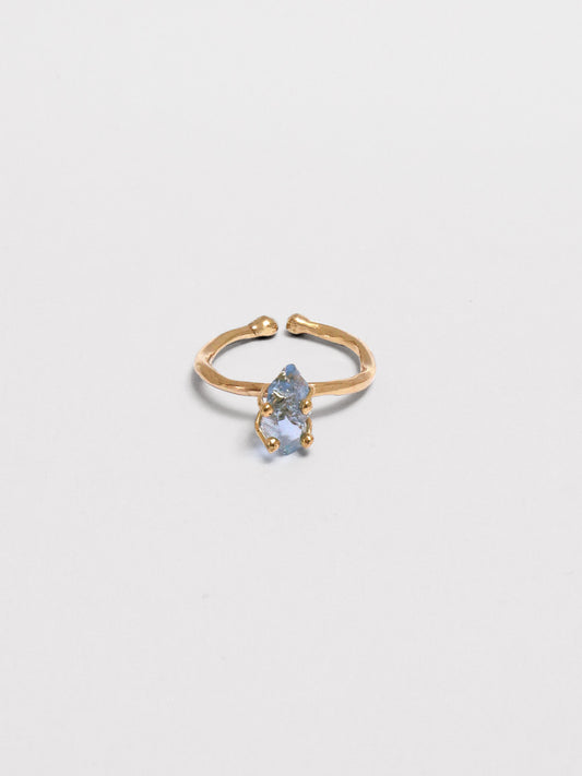 Bumi Ring - Grosse Light Blue Obsidian