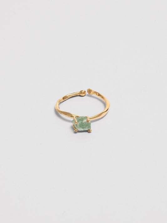 Bumi Ring - Grosse Light Green Aventurine