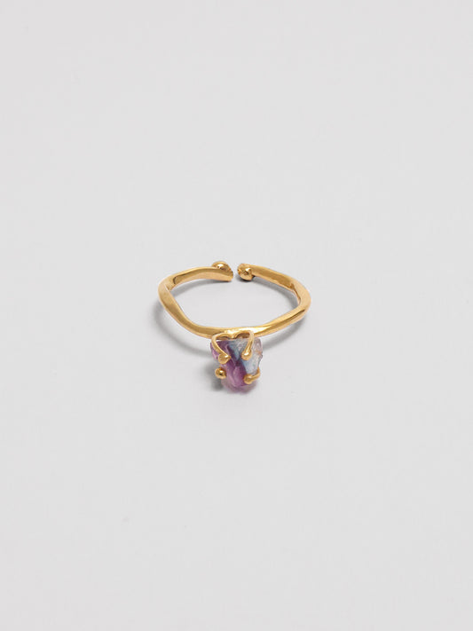 Bumi Ring - Grosse Rainbow Fluorite