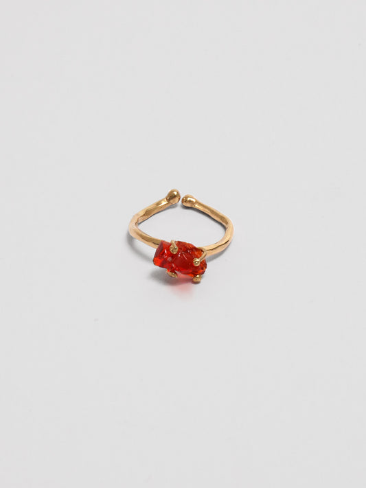Bumi Ring - Grosse Red Obsidian