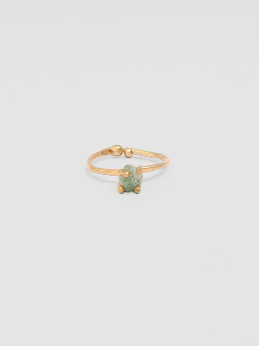 Bumi Ring - Petite Light Green Aventurine