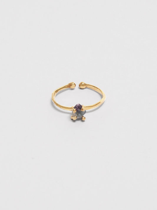 Bumi Ring - Petite Rainbow Fluorite