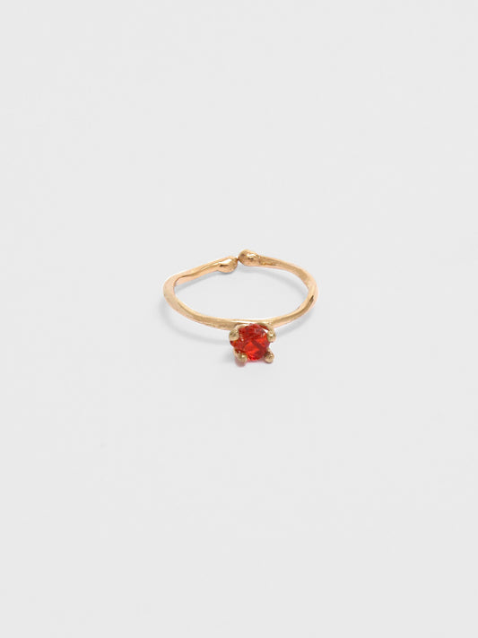 Bumi Ring - Petite Red Obsidian