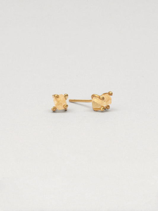 Bumi Studs Citrine