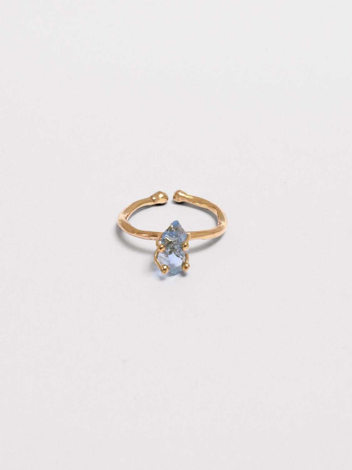 Bumi Ring - Grosse Light Blue Obsidian