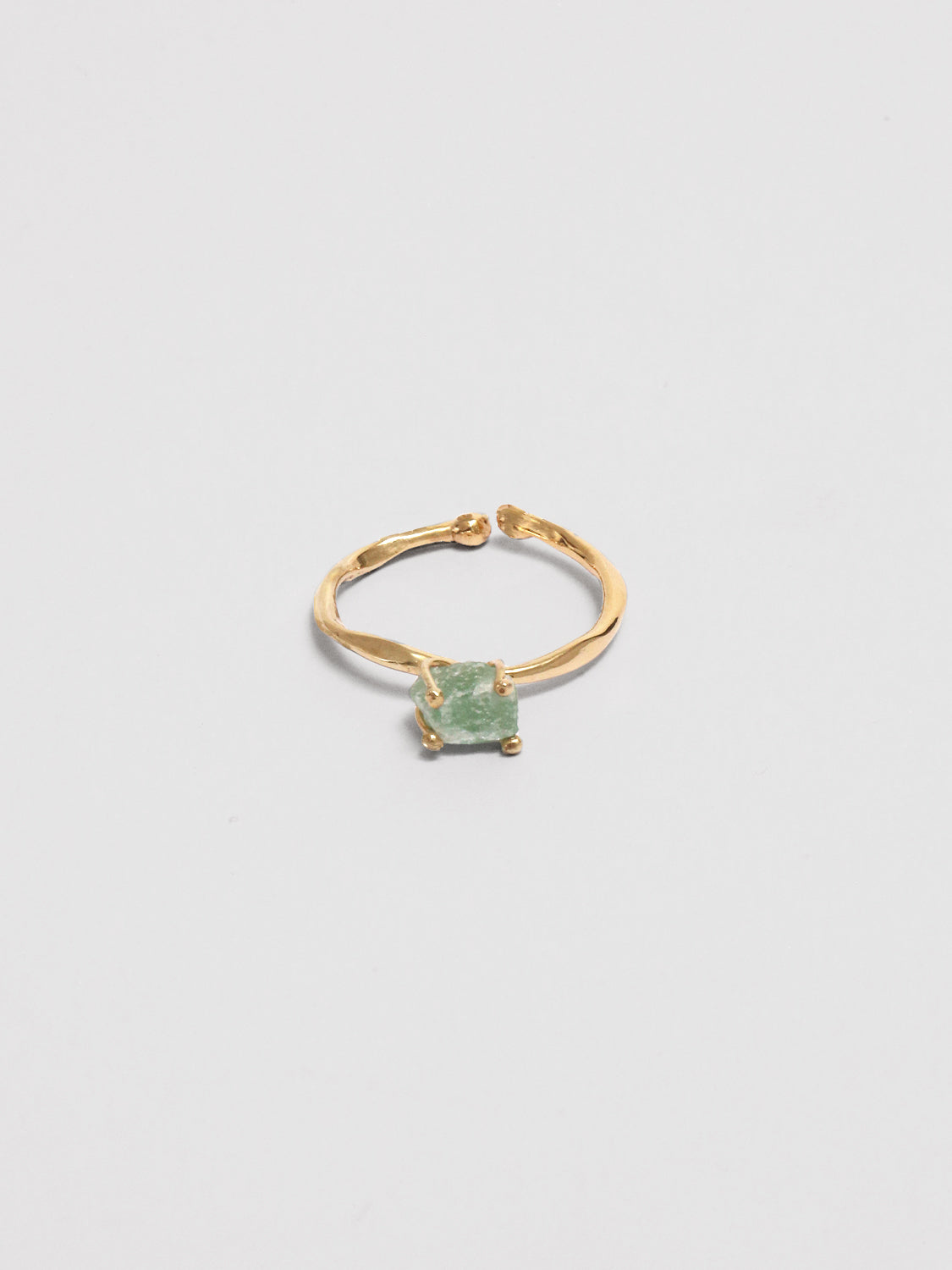Bumi Ring - Grosse Light Green Aventurine