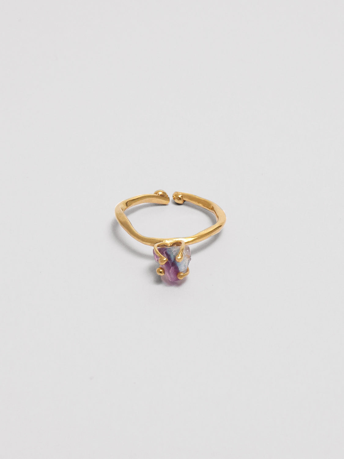 Bumi Ring - Grosse Rainbow Fluorite