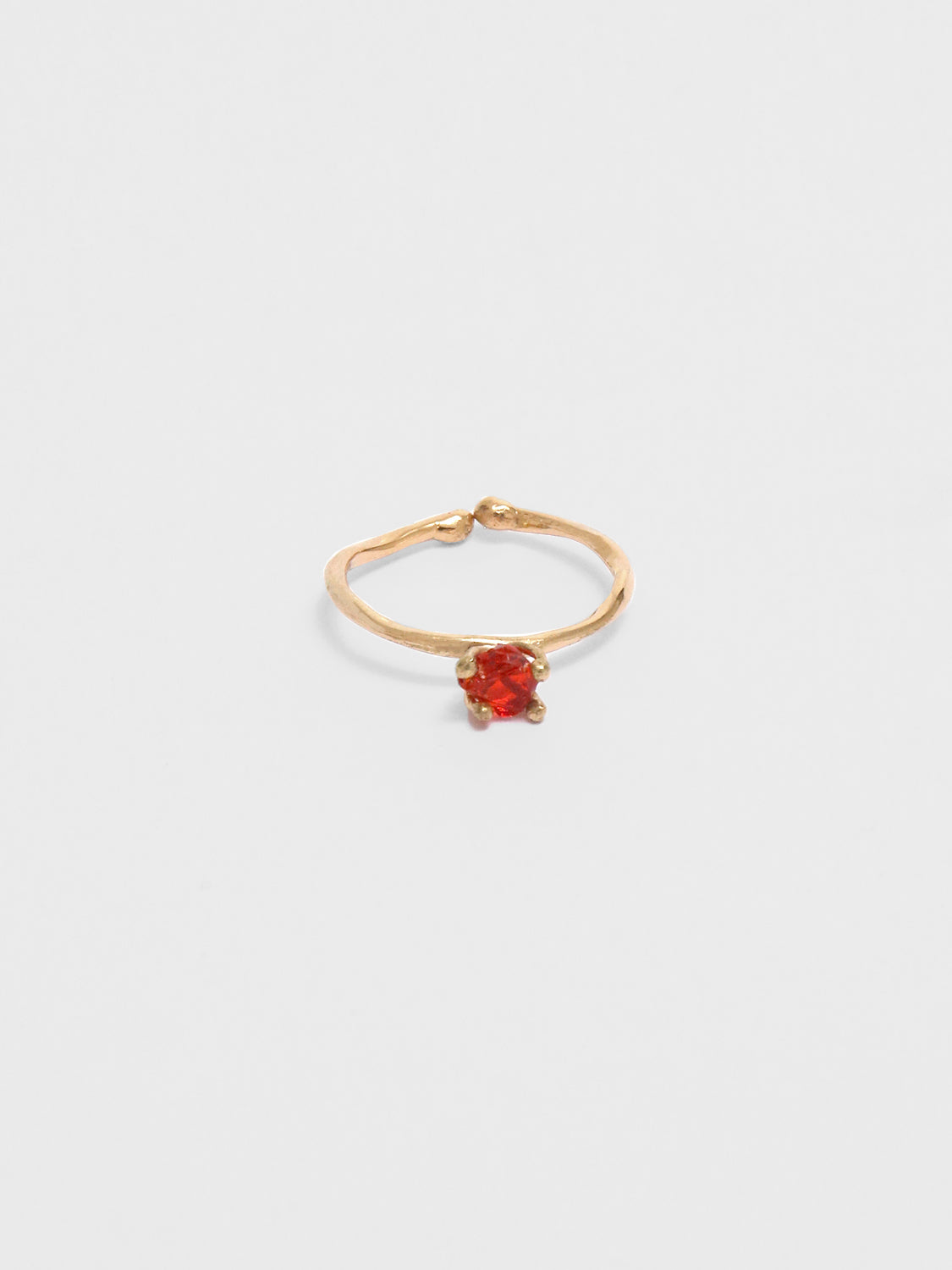 Bumi Ring - Petite Red Obsidian