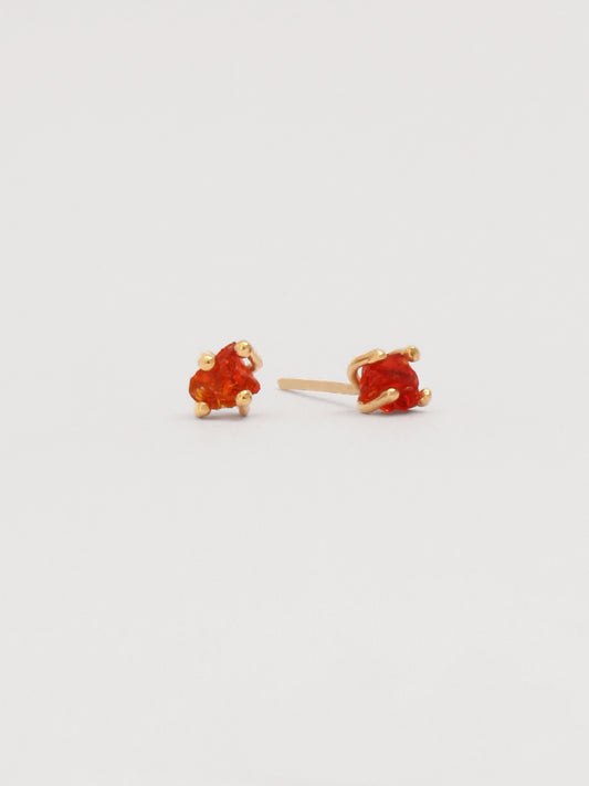 Bumi Studs Red Obsidian