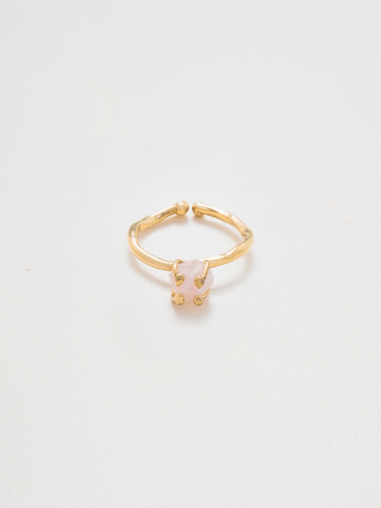 Bumi Ring - Grosse Rose Quartz