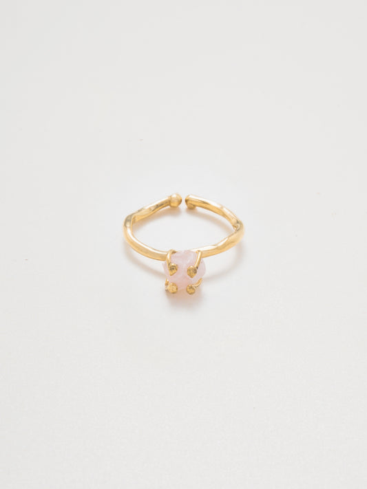 Bumi Ring - Grosse Rose Quartz