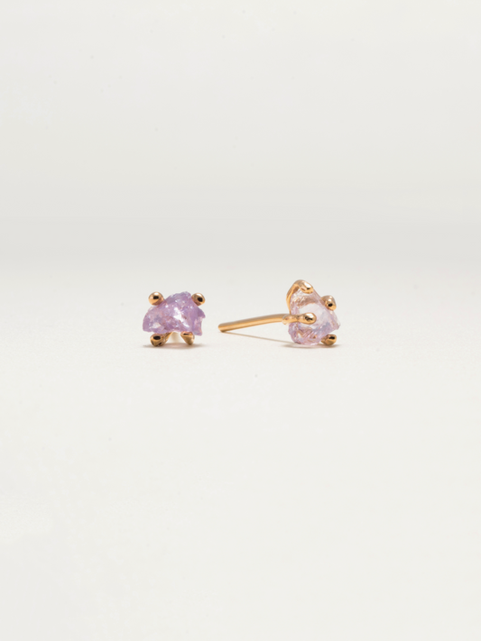 Bumi Studs Amethyst