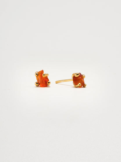 Bumi Studs Carnelian