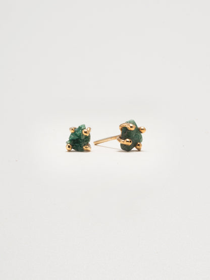 Bumi Studs Green Aventurine