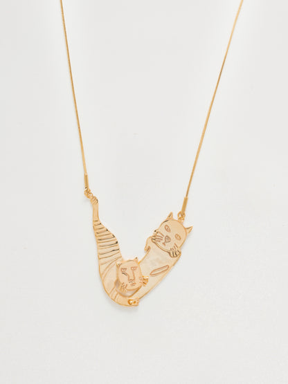 Friendly Cats Necklace